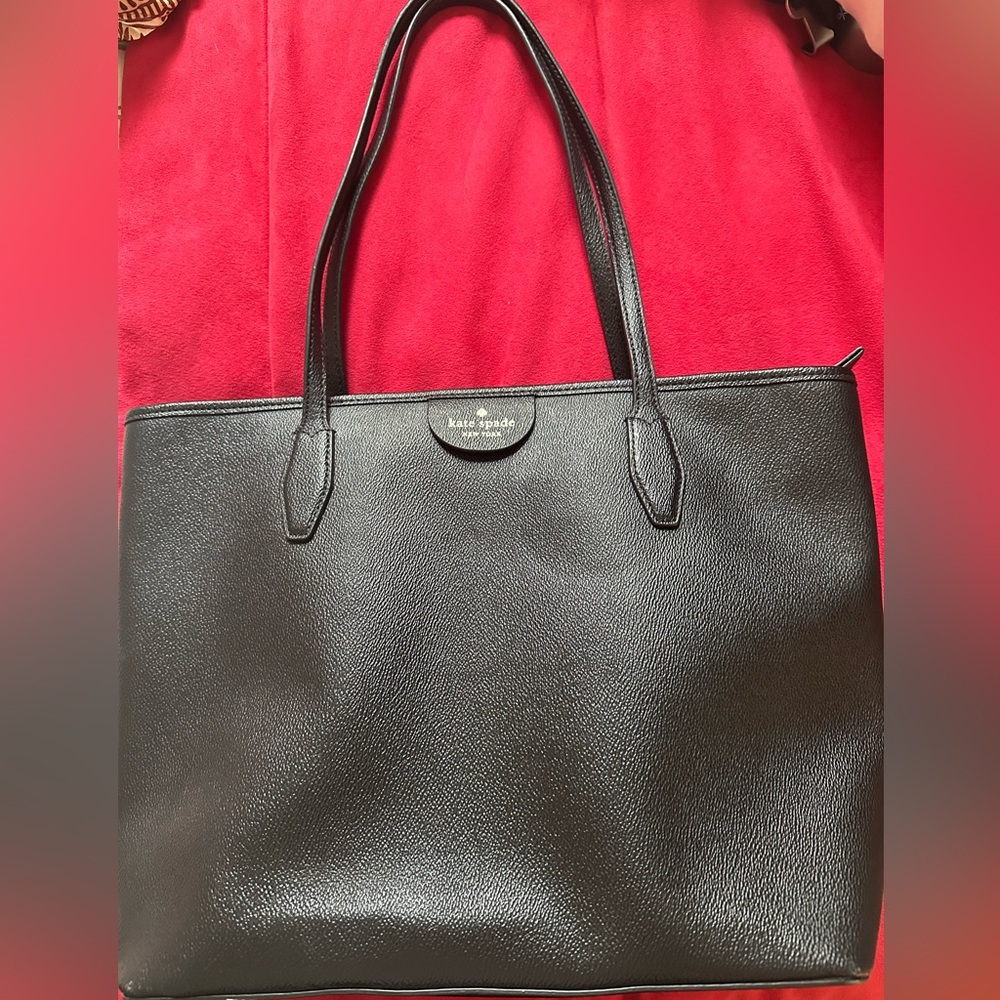 Kate Spade Black Textured Tote